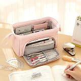 EASTHILL Large Pencil Case 100-pen Capacity Top/Front Opening Pouch view 4