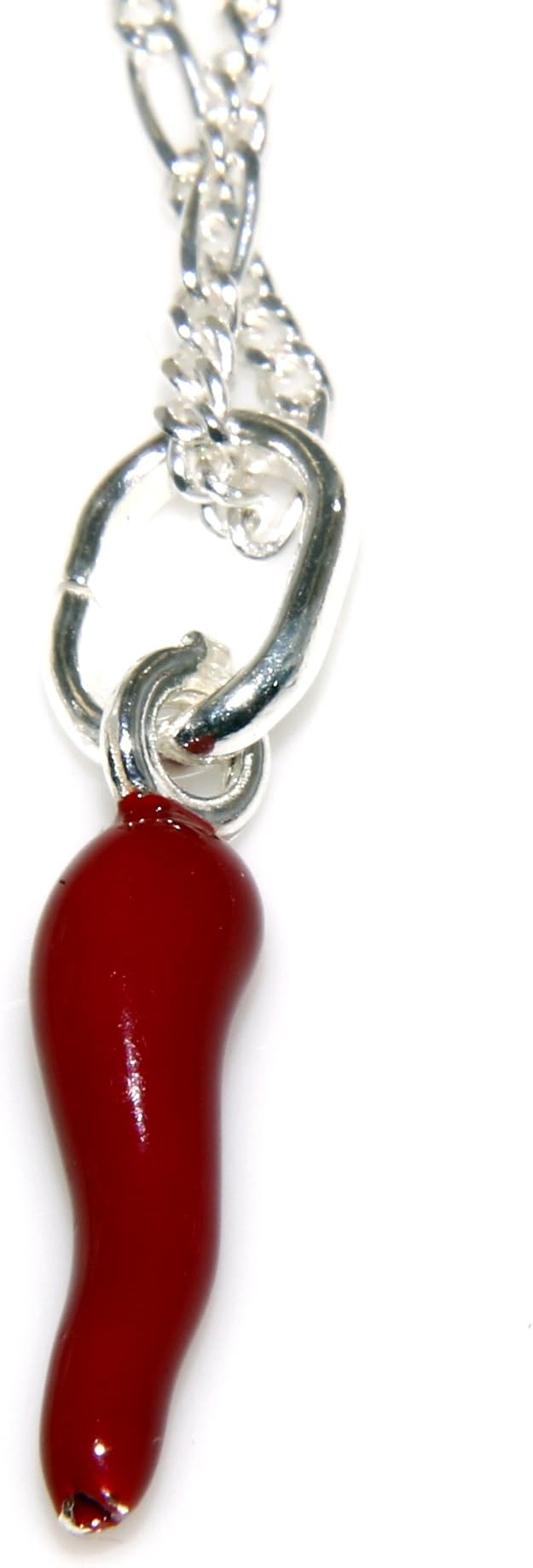 Ciondolo Portafortuna Corno Rosso In Argento 925 Rodiato - Charm Donna AKA Gioielli - Foto 12