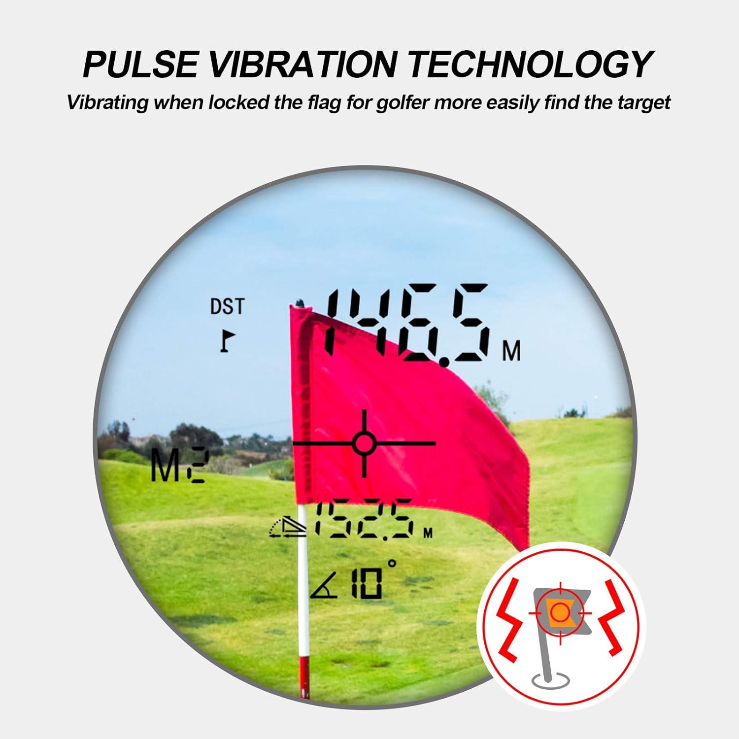 Golf Rangefinder, Bozily Portable Range Finder with Slope, 6X Magnification Clear View 1500 Yards Laser Range Finder Golfing, Red/Black LCD Display Golf Rangefinders with Flag-Lock Tech Vibration : Sports & Outdoors