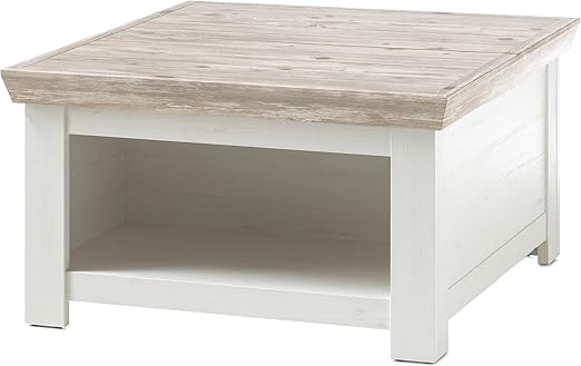 Newfurn Couchtisch Wohnzimmertisch Landhaus Ii 86x48x 86 Cm Bxhxt Ii Amelie Thirteen In Pinie Weiss Pinie Weiss Wohnzimmer Amazon De Kuche Haushalt