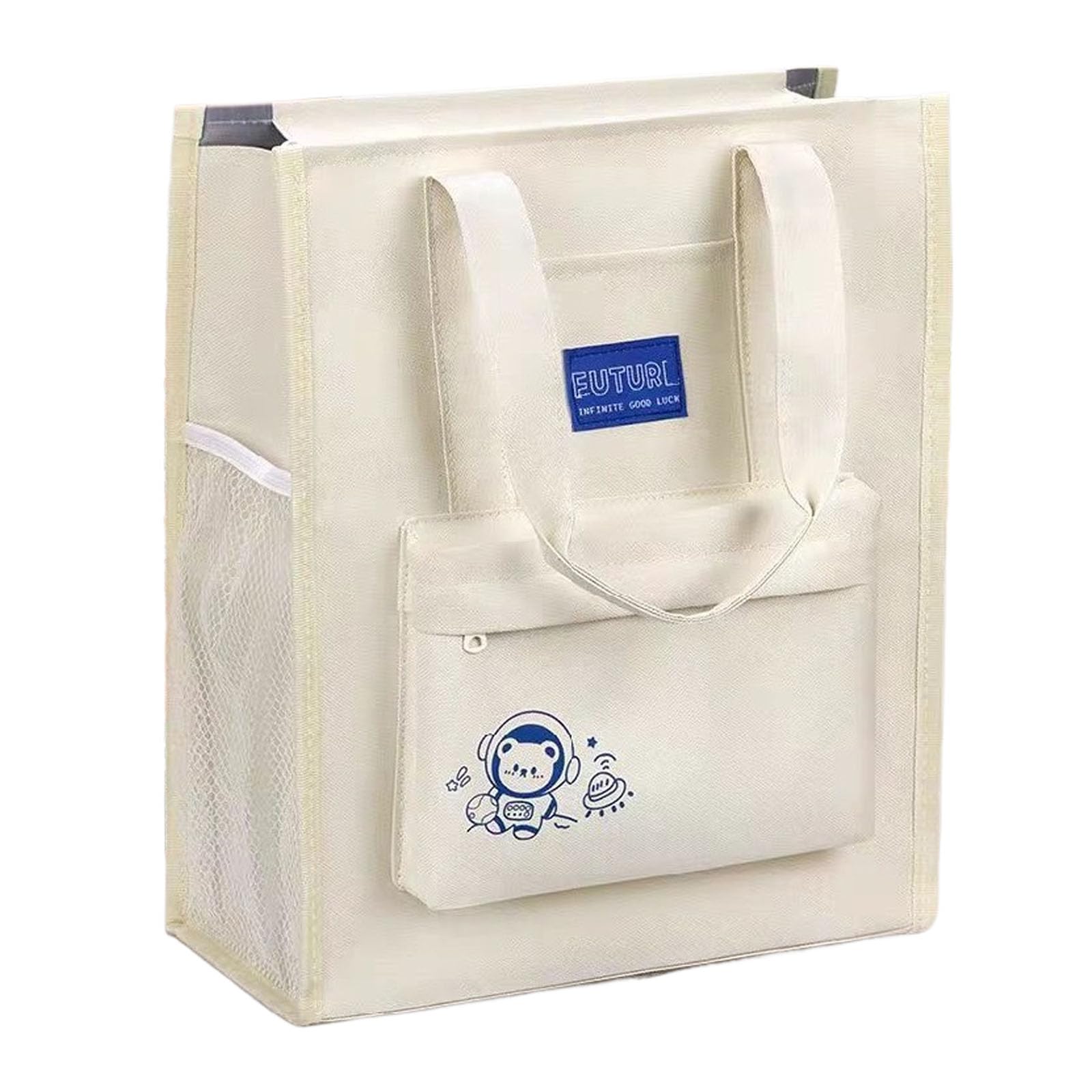 A4 Document Organizer Bag Stationery Organiser Folder Bag School Book Bag Zip File Folder Filing Tote Student Book Pouch Portable File Tote Holder Organizer Bag Reading Homework Books Storage