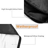 Ihomepark Patio Seats Cover Storage Bag XL 68 x 30 x 20 in/173x76x51 cm view 5
