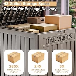 PatioZen Package Delivery Box 55 Gallon with