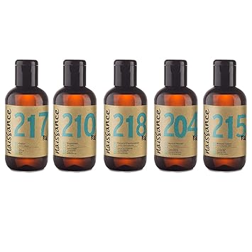 Naissance Top 5 100ml Trägeröle Einsteigerset - fünf reine und natürliche Basisöle - Mandelöl, Aprikosenkernöl, Kokosöl frakt