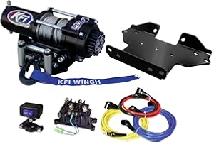 KFI PRODUCTS KFI Combo Kit - A2500-R2 2500 lb Winch & 100535 Winch Mount Compatible/Replacement for 2005-2021 Kawasaki Brute Force 750 4x4, 4x4i, 4x4i EPS