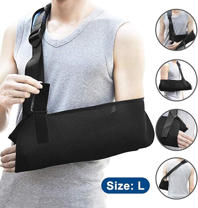 Arm Sling, Breathable Mesh Shoulder Sling Rotator Cuff Support for Men