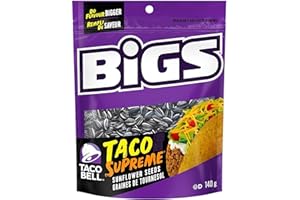 BIGS Taco Bell Supreme Sunflower Seeds, 5.35-Ounce Bags (Pack of 8)