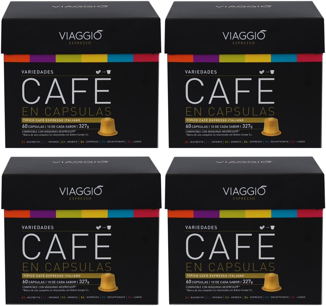 VIAGGIO ESPRESSO - 240 Nespresso Machine Compatible Coffee Capsules Coffee Pods - Premium Pack