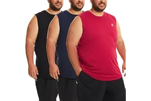 HOdo Big Size Mens Tank Tops, Sleeveless Workout Shirt for Man 3XL-6XL