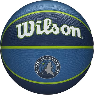 Wilson NBA Team Tribute Basketball Minnesota Timberwolves Size 7 Rubber