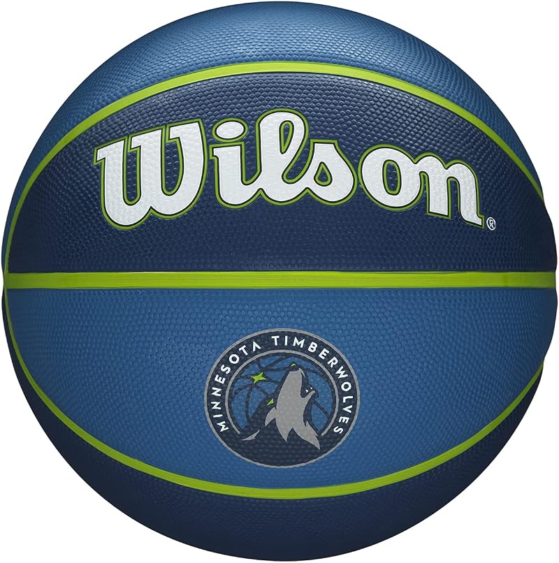Wilson NBA Team Tribute Basketball Minnesota Timberwolves Size 7 Rubber