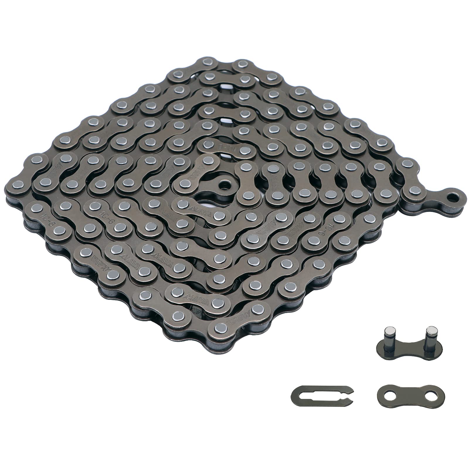 Hycline Bike Chain Single Speed,Bicycle Chain 1/2x1/8 Inch,Special Steel for Road Mountain Racing Cycling (114 Links)