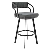 Armen Living Capri 30" Bar Height Swivel Barstool
