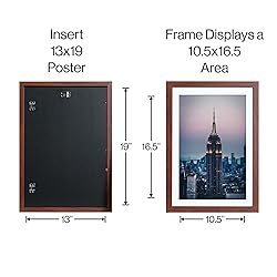 Frame Amo 13x19 Walnut Brown Picture Frame with