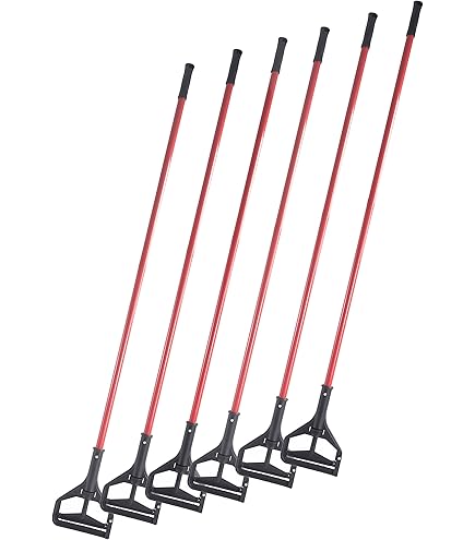 Tough Guy Wet Mop Handle,60 in L,Natural 1TZA7, 1
