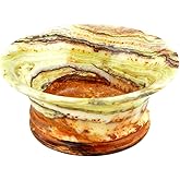 Nature Home Decor BW4LG Light Green Onyx 8-inch Decorative Modern Design Bowl