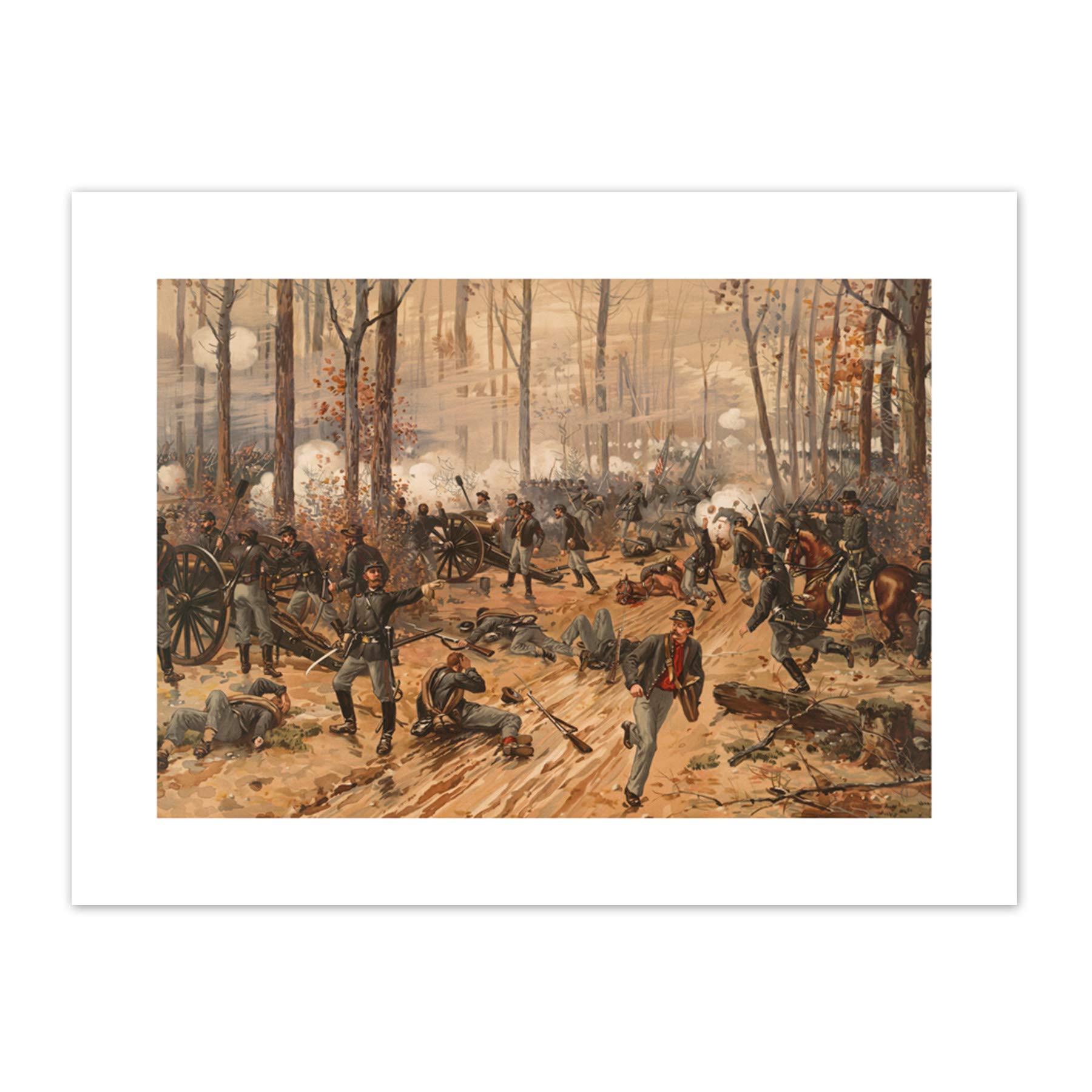 Thulstrup Battle Shiloh USA American Civil War Canvas Wall Art Print