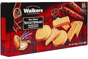 WALKERS Walker's Shortbread Traditional Assortment, Pure Butter Shortbread Cookies, 17.6 Oz Box