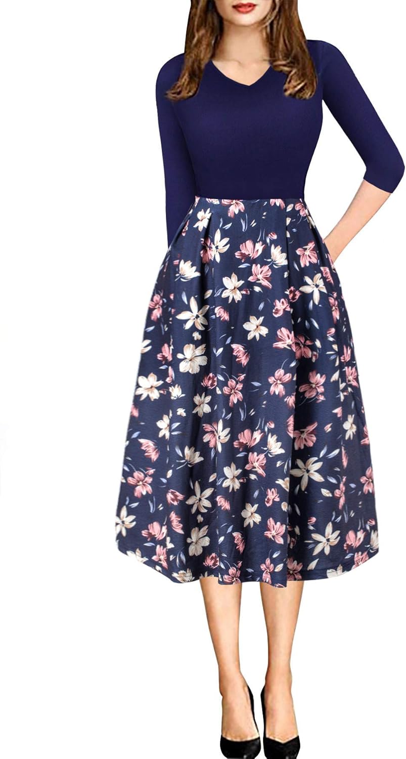 Simple Dresses for Women Casual Below Knee