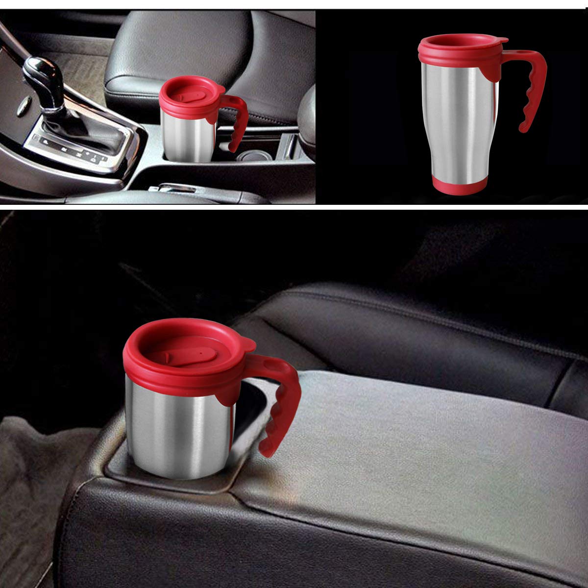 Travel Coffee Mug Cup Stainless Steel Insulated Thermos With Airtight