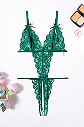 Avidlove Sexy Lingerie for Women Crotchless Teddy