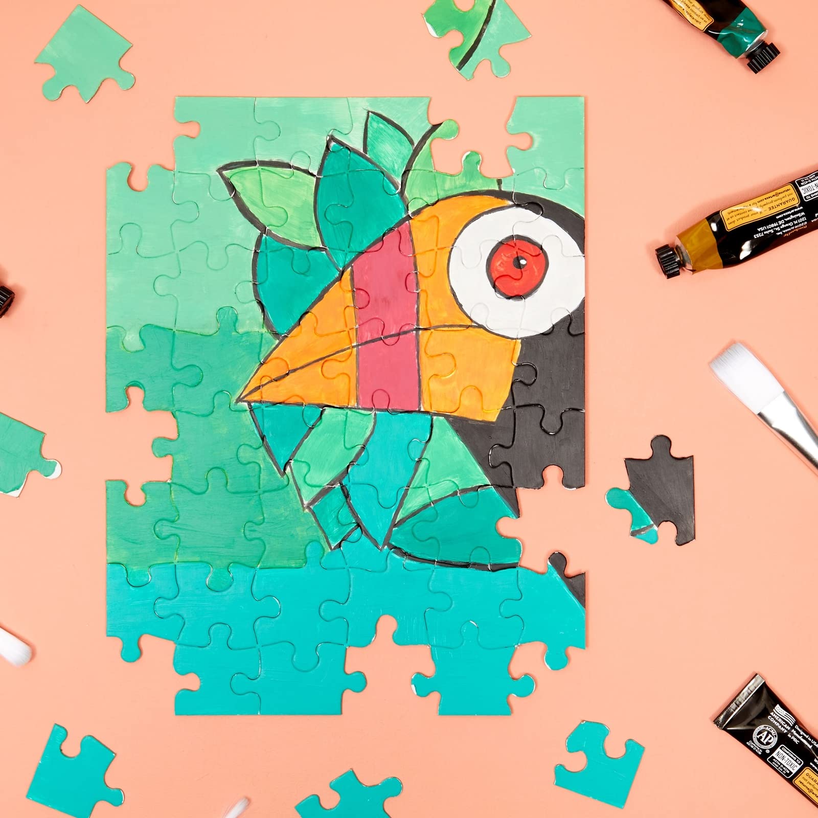 Juvale Blank Puzzles to Draw On - Craft Blanks & DIY Crafts - Make Your Own Puzzle & Custom Designs in Bulk - 36-Pack, 48 Pieces, 8.5 x 11 in, White