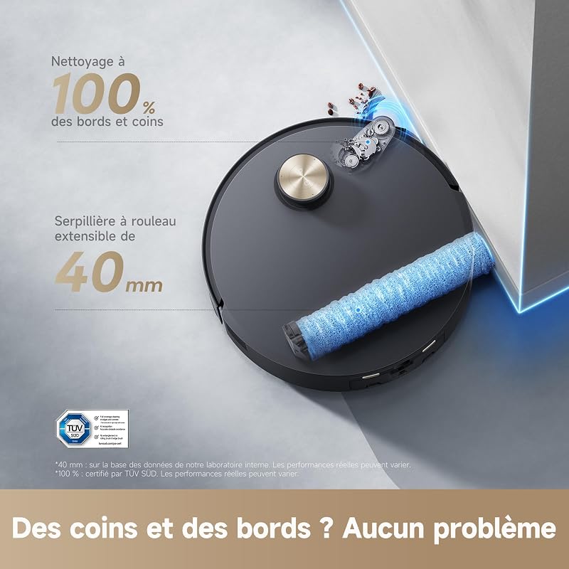 Aqua10 Roller Robot Aspirateur avec Lavage AquaRoll