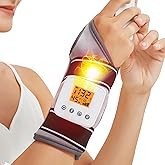 AOKESTE Wrist Heating Pad,Vibration Massager Heating Pad for Wrist,Cordless Heated Wrist Brace for Carpal Tunnel, Heating Wrist Wrap for Wrist Tendonitis,3 Vibration Mode,3 Heat Level