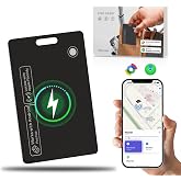 Nutale Wallet Tracker Card, Bluetooth Tracking Card (iOS &amp; Android) | 0.05inch MFI Tracker Card for (Find My or Google'S Find Hub App), IP68 Item Finder Tag for Luggage, Passports Locator