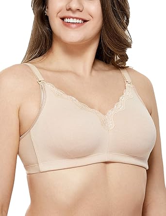 Gratlin Damen Umstands Still BH - Baumwolle, Vollschalen, ohne Bügel, ohne Einlagen