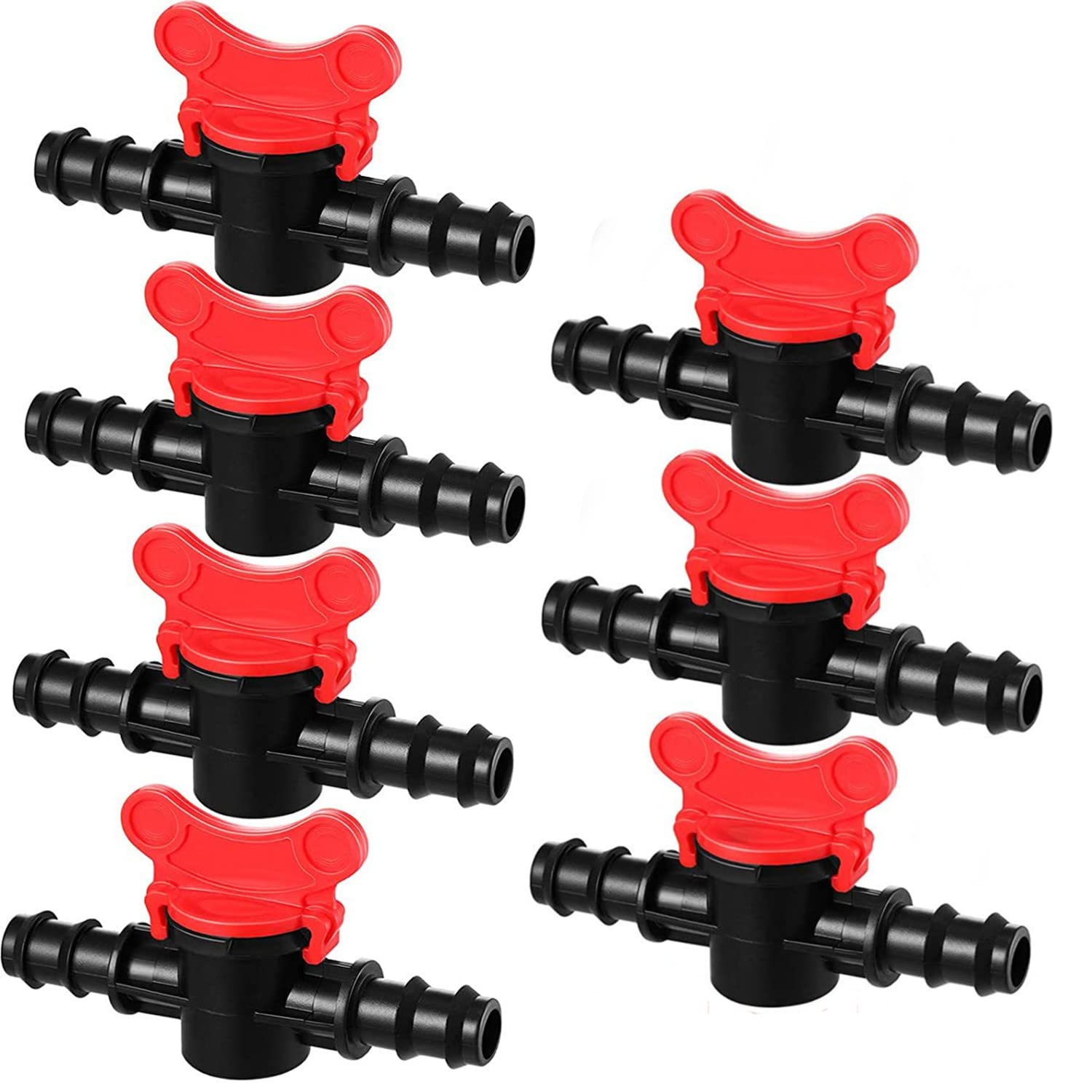 LATRAT 7 x Plastic Plastic Garden Tap Switching Valve for Outdoor Garden Water Valve Control (16 mm), GGTZ20230505