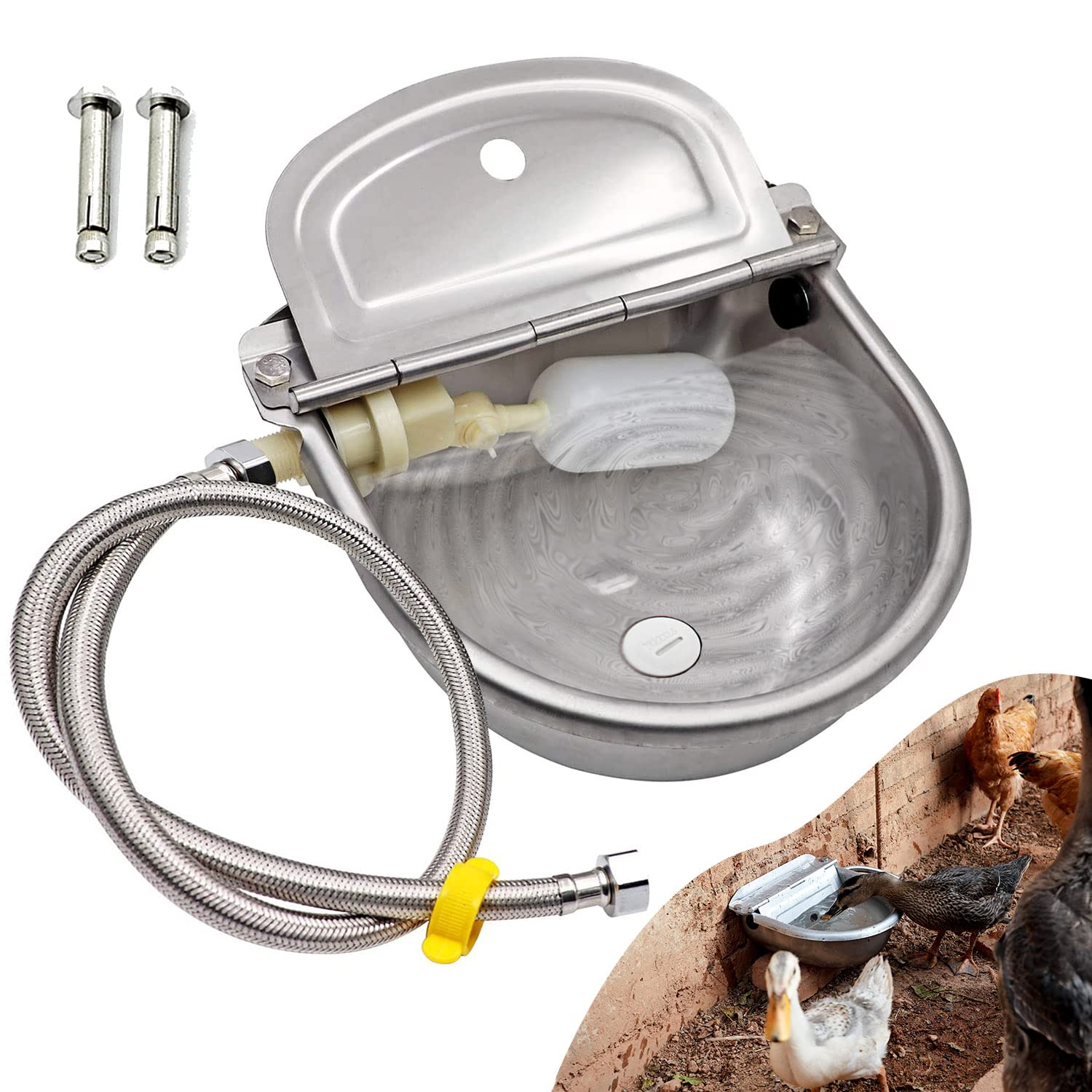 800/870ML Pet Automatic Hanging Bowl Dog Cage Water/Food Dispenser Cat Hanging Drinking Water I.279496809