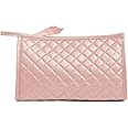 Vera Bradley Cotton Trapeze Cosmetic Makeup Organizer Bag, Rose Quartz