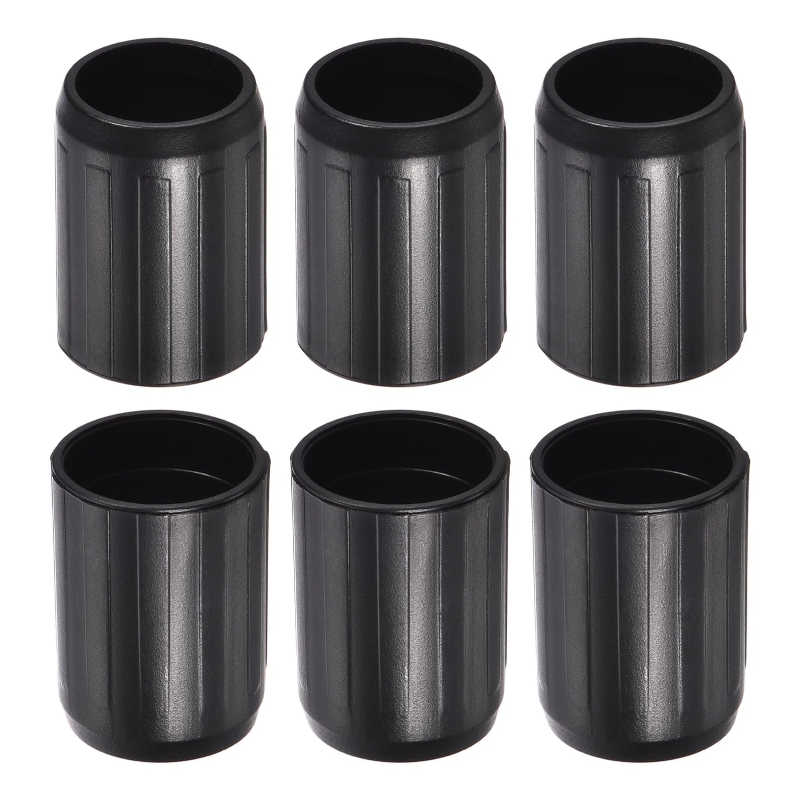 M METERXITY 6 Pack Trekking Pole Tips- Cane Hiking Stick Tip Replacement Walking Sticks Protectors Accessories for Hiking Walking Camping (18mm, Black)