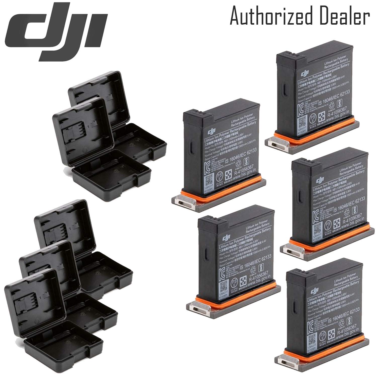 DJI Battery for Osmo Action Camera x5 Pack Of Five Batteries
