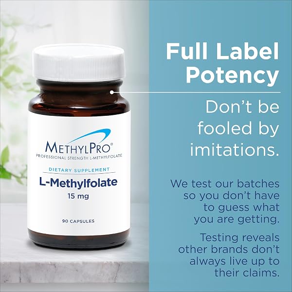 METHYLPRO L-METHYLFOLATE 7.5 MG – L METHYL FOLATE, METHYLFOLATE SUPPLEMENT FOR WOMEN & MEN, METHYLATED VITAMIN B9 (5-MTHF) FOR BRAIN HEALTH, FOCUS, CALM – 30 CAPSULES (PACK OF 1)