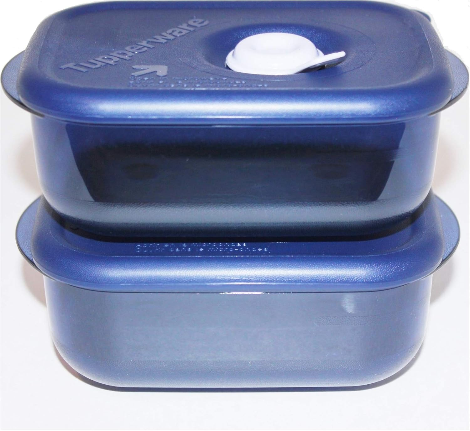 Tupperware Vent 'N Serve Set of 2 Rectangular 1 Cup
