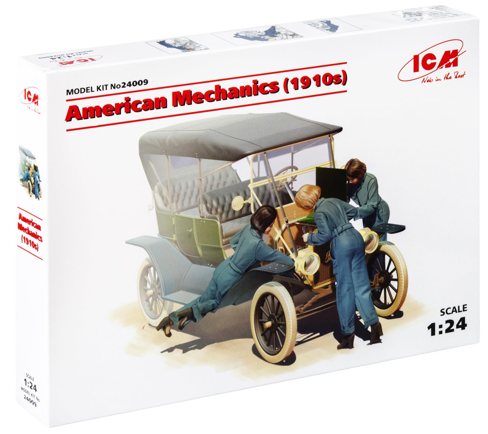 ICM ICM24009 1:24-American Mechanics (1910's) 3 Figs