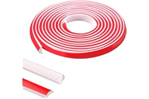 TECDW Quarter Round Molding, 800 CM Self-Adhesive Quadrant Trim, Flexible Caulk Strip, Peel and Stick Baseboard for Wall Edge