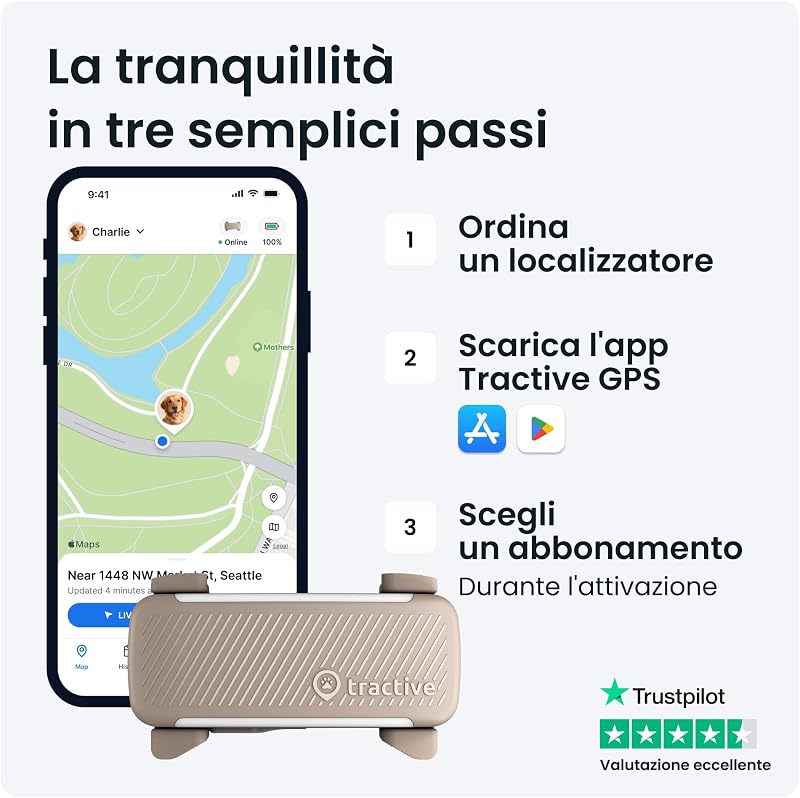 - GPS per cani | 2025 Edizione | N. 1 sul mercato | Localizzazione in tempo reale | Notifiche antifuga | Monitoraggio dell'attività | Avvisi di salute | Monitoraggio degli abbai (Marrone)