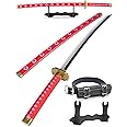 Cold Blade Roronoa Zoro Sword - 41 inches Anime Katana Replica with Belt and Stand - Anime Sword with Authentic Design