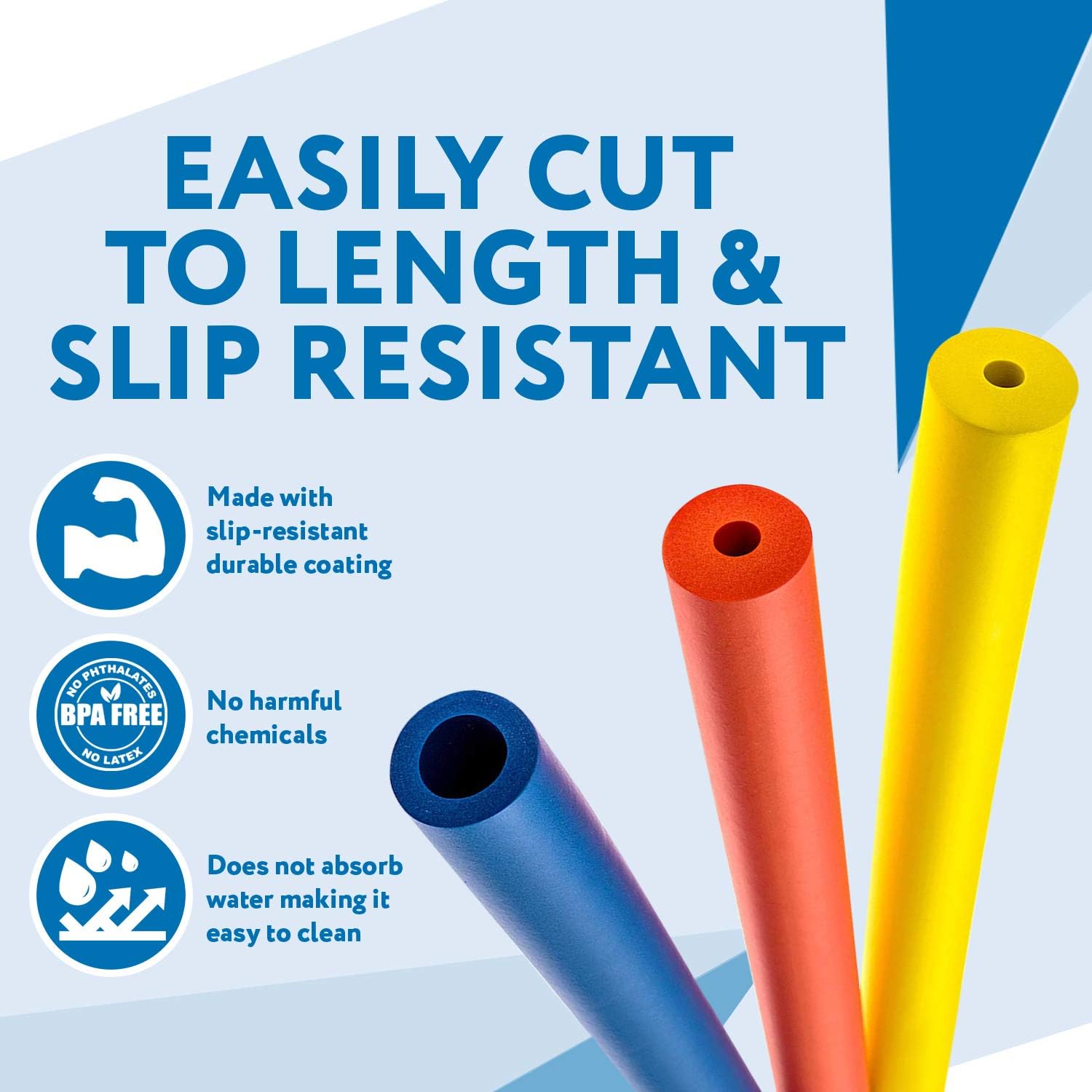 6-Pack of Foam Grip Tubing/Foam Tubing - Pefect for Utensils, Tools and More - BPA/Phthalate/Latex-Free: Health & Personal Care