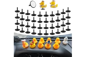 ROMASO 40Pcs Duck Holder for Jeep Dash,Rubber Ducks Plugs Duck Mounts for Jeep Wrangler,Dashboard Rubber Ducks Holders,Black (Excluding Rubber Ducks)