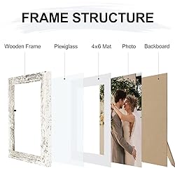 Vittanly 5x7 Picture Frame, Display Pictures 4x6