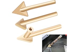 Plastic Welder Tips 3-Pack Flat Head Replacement Nozzles 56x5.6mm Steel for Welding Bumpers Leather Shoes Kayaks Toys TPO TEO