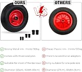 Crystals 14" Wheelbarrow Wheel Tyre 4.00-6 PU Heavy Duty Replacement Tire view 3