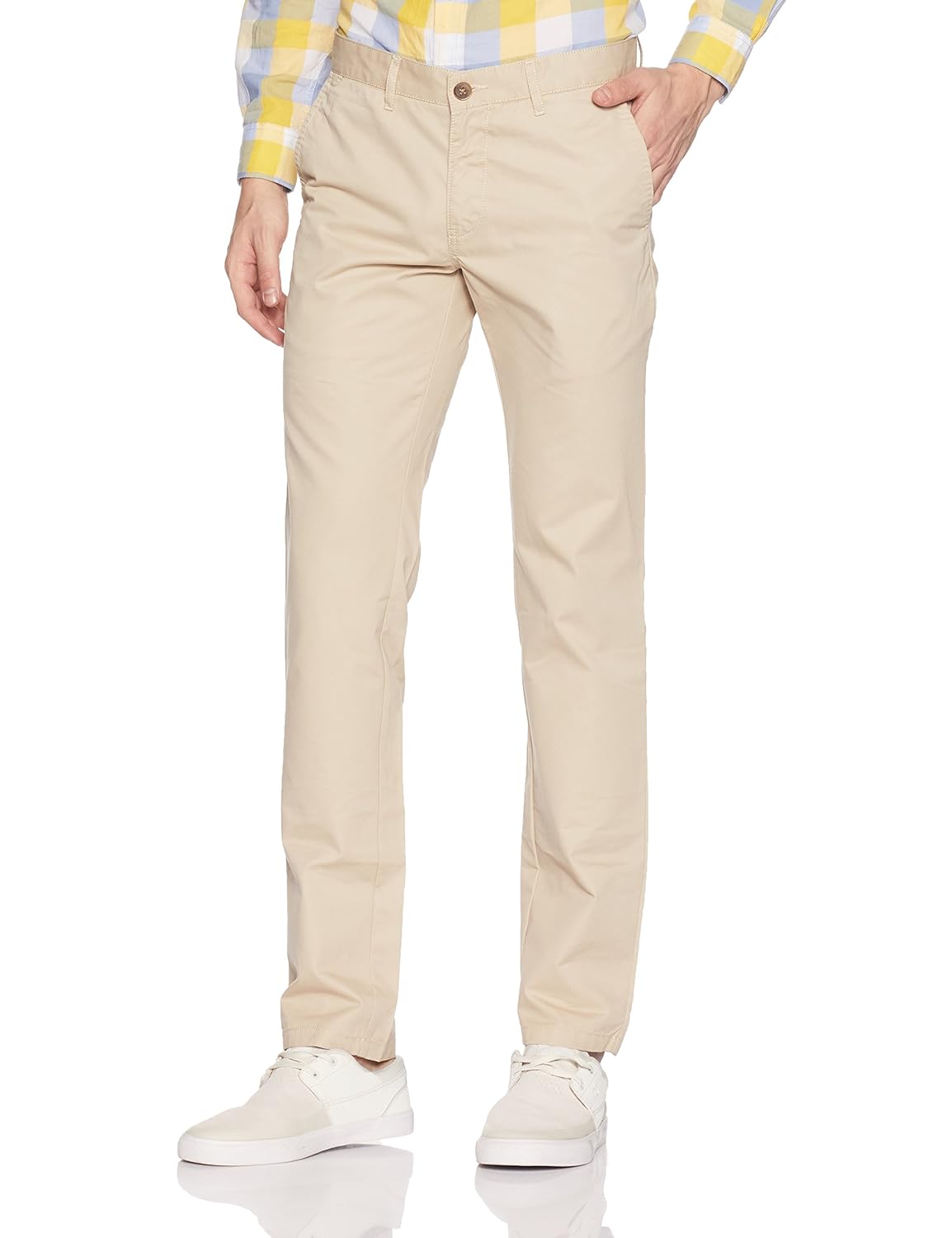 symbol amazon brand men's slim fit casual trouser