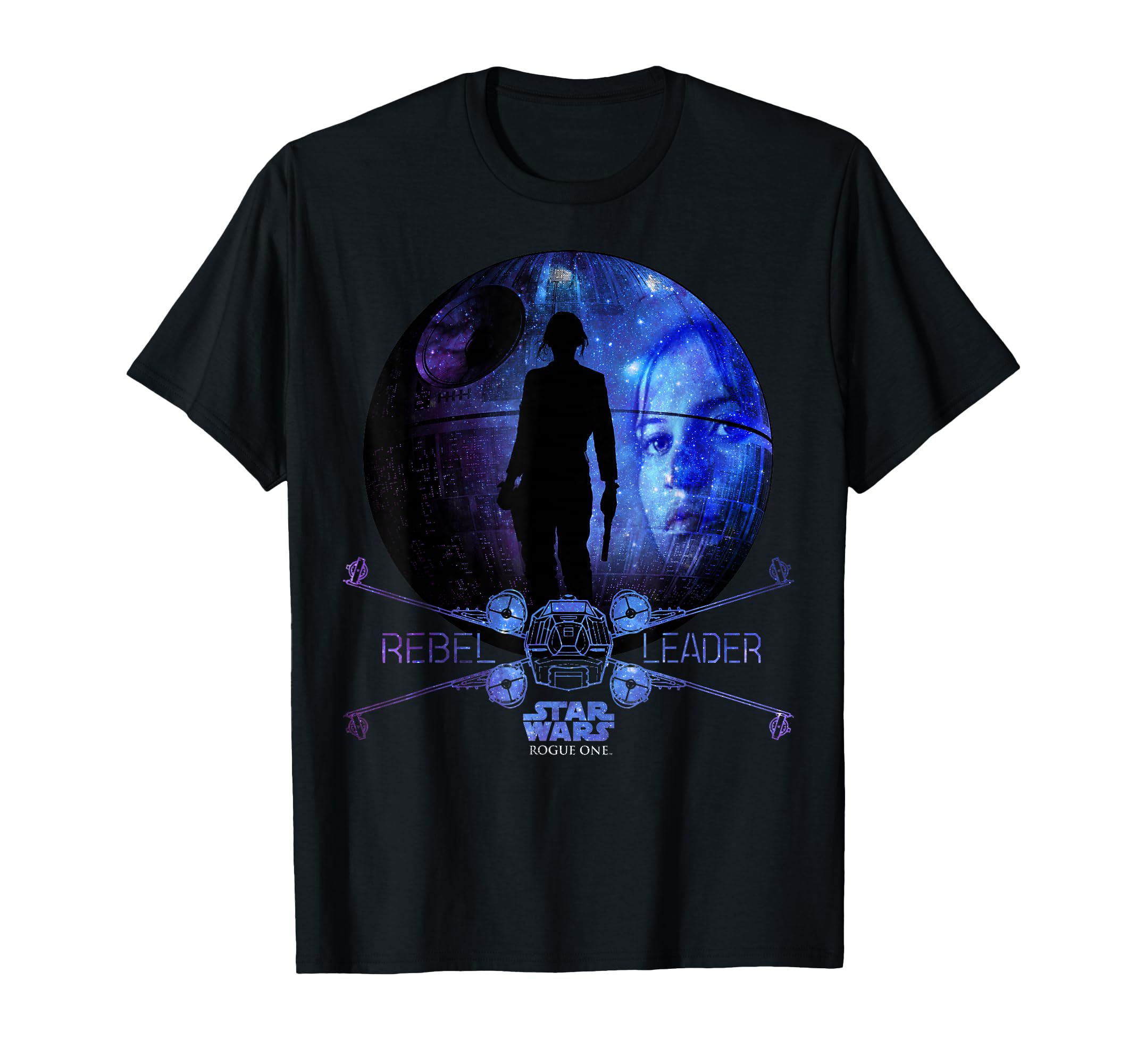 Star Wars Rogue One Jyn Erso Death Star Galaxy T-Shirt