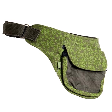 Vishes - Vishes - Gürteltasche aus Baumwolle – bedruckt olive