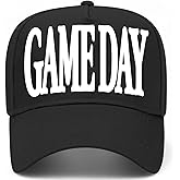 Game Day Serif V2 Vintage Trucker Hat | Sports Football Baseball | Premium Adjustable Snapback Baseball Hat for Men & Women